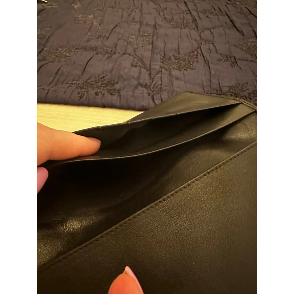 Dior Black Leather Honeycomb Long Wallet